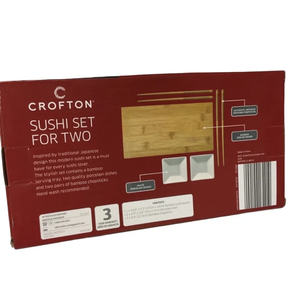 CROFTON Sushi Set for Two People Boxed Set NIP
